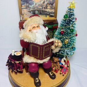 Bradford Exchange THOMAS KINKADE NIGHT BEFORE CHRISTMAS Storytelling Santa 2007